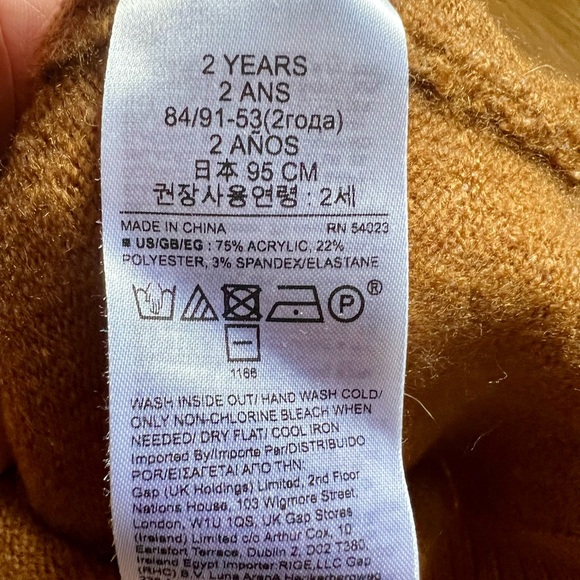 Gap Kids Toddler Cowl-Neck Sweater Dress Size 2T - Picture 5 of 6